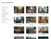 Tablet Screenshot of amywertheimer.com